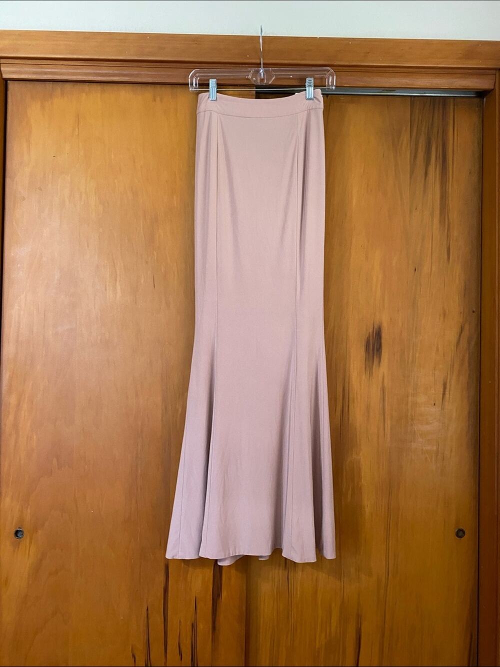 House of CB Dusty Pink Maxi Skirt Mermaid Long Tulip Feminine Prom Dance Formal - Picture 1 of 5